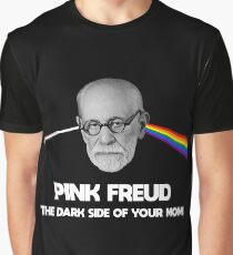 Camiseta gráfica Pink Freud El lado oscuro de tu camisa de mamá.