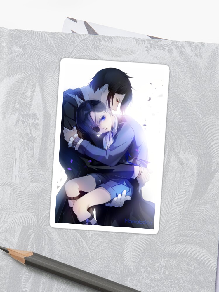 Black Butler Sebastian X Ciel Sticker By Marmaladica