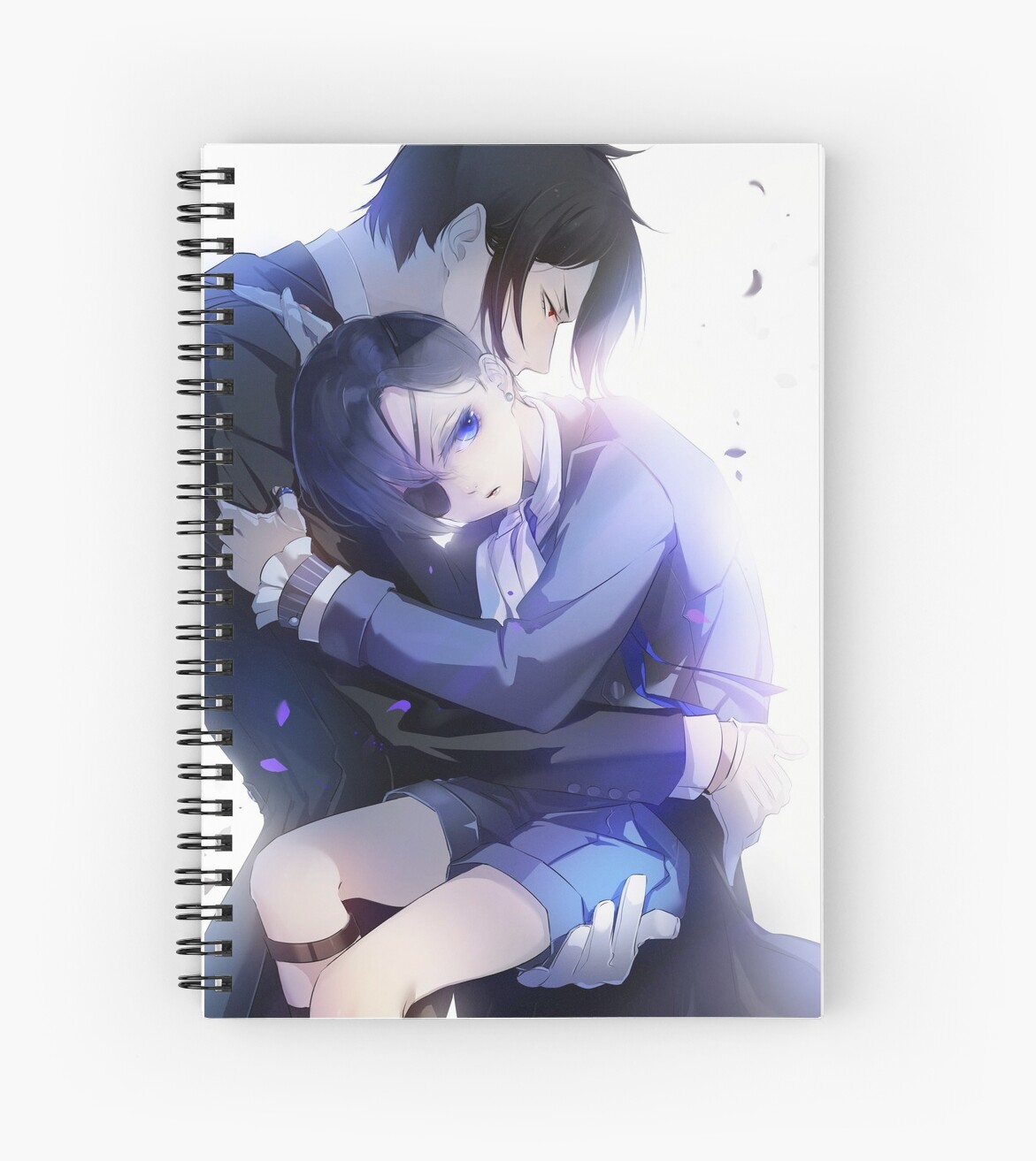 Black Butler Sebastian X Ciel Spiral Notebook By Marmaladica