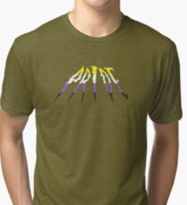 Non Binary Pride Metal Logo Tri-blend T-Shirt