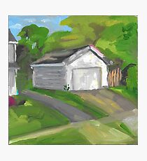 neighbor's garage Photographic Print