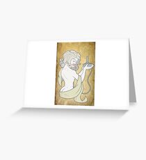 love of Mucha ... and arcade Greeting Card