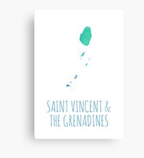 Saint Vincent and the Grenadines Canvas Print