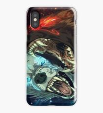 Fire And Ice Wolves iPhone Case