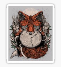 Fox Clock Sticker