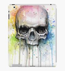 Vinilo o funda para iPad Acuarela cráneo arco iris colorida pintura