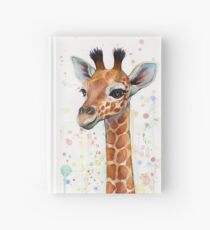Baby-Giraffe-Aquarell-Malerei, Kinderzimmer-Kunst Notizbuch