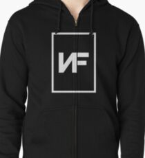 NF WHITE Zipped Hoodie