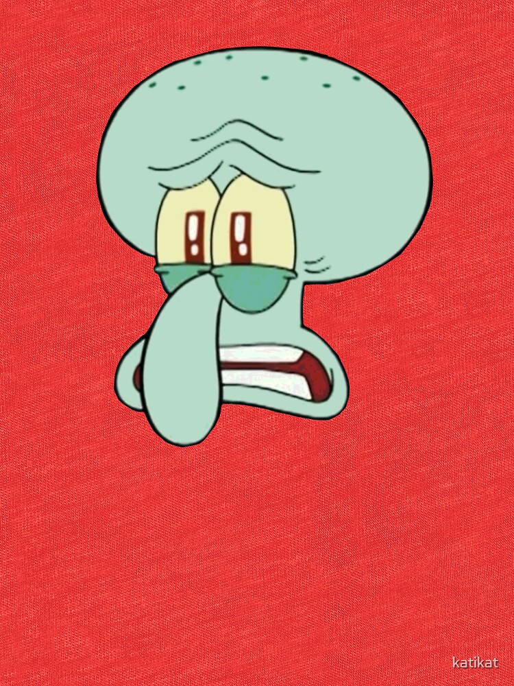 "Sad Squidward Meme" Tri-blend T-Shirt By Katikat | Redbubble