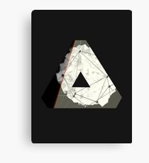 Abstract Geometry: Embers (Brown/Gold) Canvas Print
