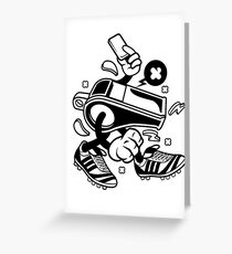 Whistle Cartoon Character Greeting Card