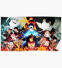 AO NO EXORCIST - BLUE BLUE BLUE FIRE! Poster