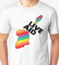 Live Aid Pflaster Hilfe Symbol Slim Fit T-Shirt