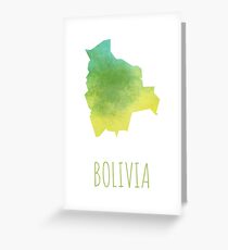 Bolivia Grußkarte