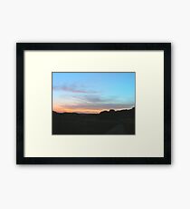 Sunset Colorful Image Framed Print