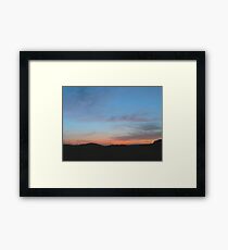 Sunset Colorful Image Framed Print