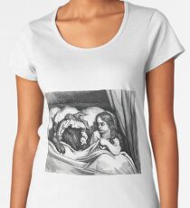 Little Red Riding Hood And The Big Bad Wolf. Women's Premium T-Shirt