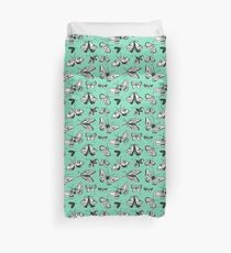 green moths Duvet Cover