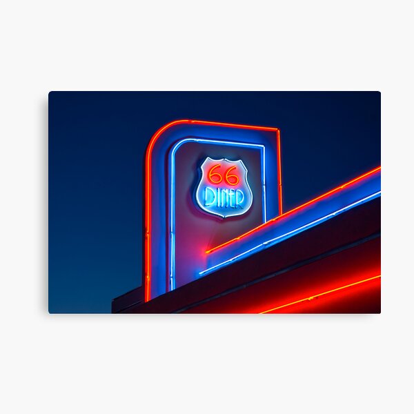 USA. New Mexico. Albuquerque. Route 66 Diner. Canvas Print