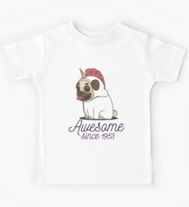 Awesome since 1953 - Funny Unicorn Pug Gift Kinder T-Shirt
