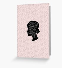 Jane Eyre Quote - Charlotte Bronte Greeting Card