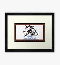 Who Saved Who? Framed Print