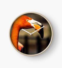 Flamingo Portrait Clock