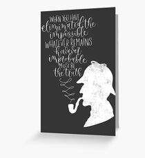 Sherlock Holmes Greeting Card