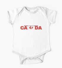 Canada: The True North Strong and Free One Piece - Short Sleeve