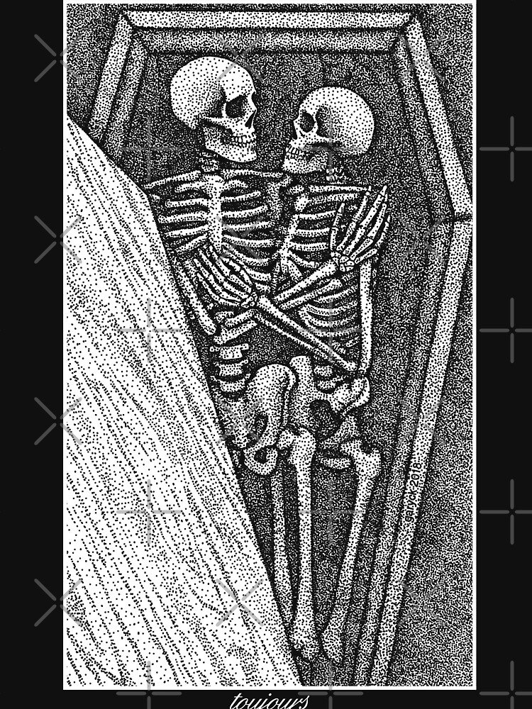 Toujours - Skeleton Lovers Pointilism by GrizzlyGaz