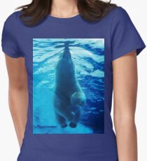 Polar Bear Paddle Women's Fitted T-Shirt