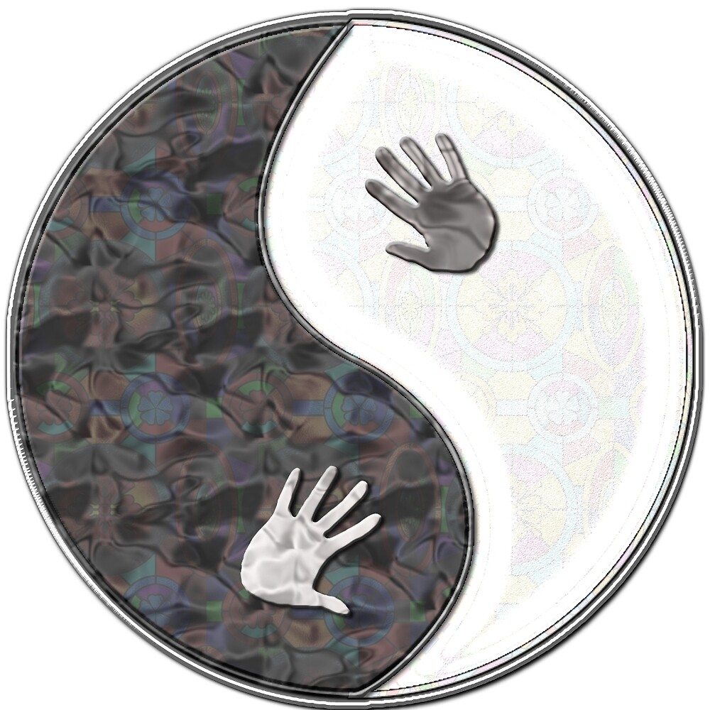 "Yin Yang Hands" by meetmaria Redbubble
