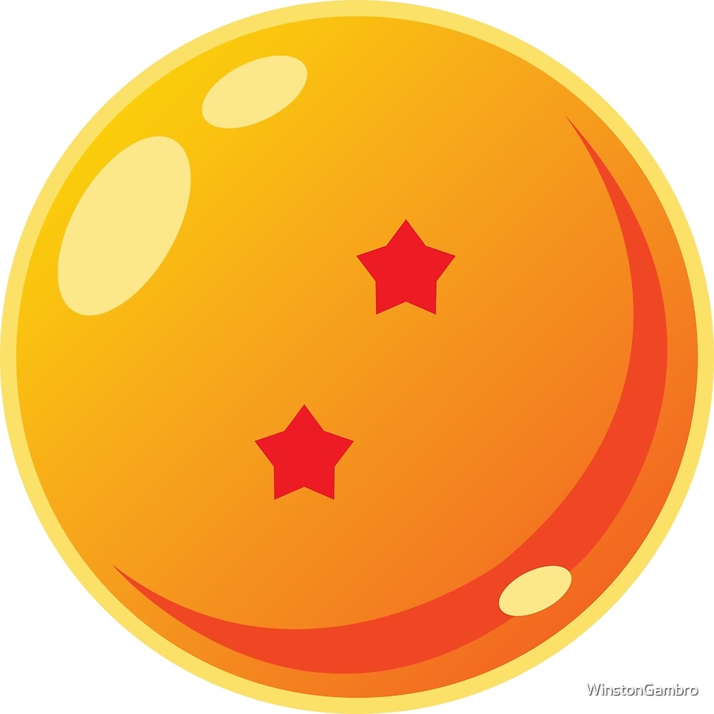 Dragonball Two Star By Winstongambro Redbubble