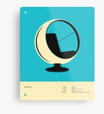 BALL CHAIR (1963) Metal Print