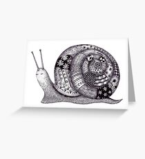 Happy snail Greeting Card