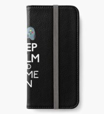 Keep Calm And game on - Funny Gift iPhone Wallet/Case/Skin