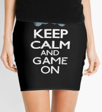 Keep Calm And game on - Funny Gift Mini Skirt