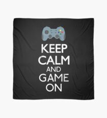Keep Calm And game on - Funny Gift Scarf