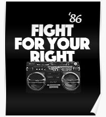 Póster Lucha por tu derecho, hip hop clásico