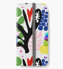 MRbiggles skandi bereich "trendsetzer" scandi druck, scandi muster, abstrakte prasseln, kaninchen muster, iPhone Flip-Case/Hülle/Klebefolie