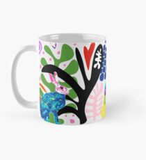MRbiggles skandi bereich "trendsetzer" scandi druck, scandi muster, abstrakte prasseln, kaninchen muster, Tasse (Standard)