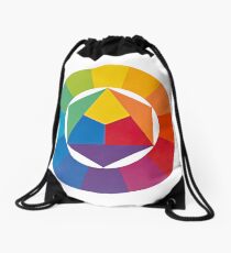 the colour wheel Drawstring Bag