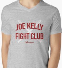 Red Tee Joe Kelly Fight Club Shirt for Boston Fans Men's V-Neck T-Shirt