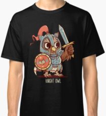 Knight Owl Animal Pun Shirt Classic T-Shirt