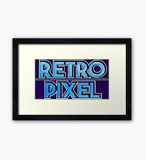 Retro Pixel Framed Print