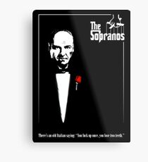 The Sopranos (The Godfather mashup) Metal Print