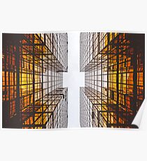 Gold Skyscrapers Poster