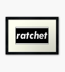 Ratchet Words Millennials Use Framed Print
