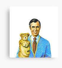 Mister Rogers and Daniel Portrait Canvas Print