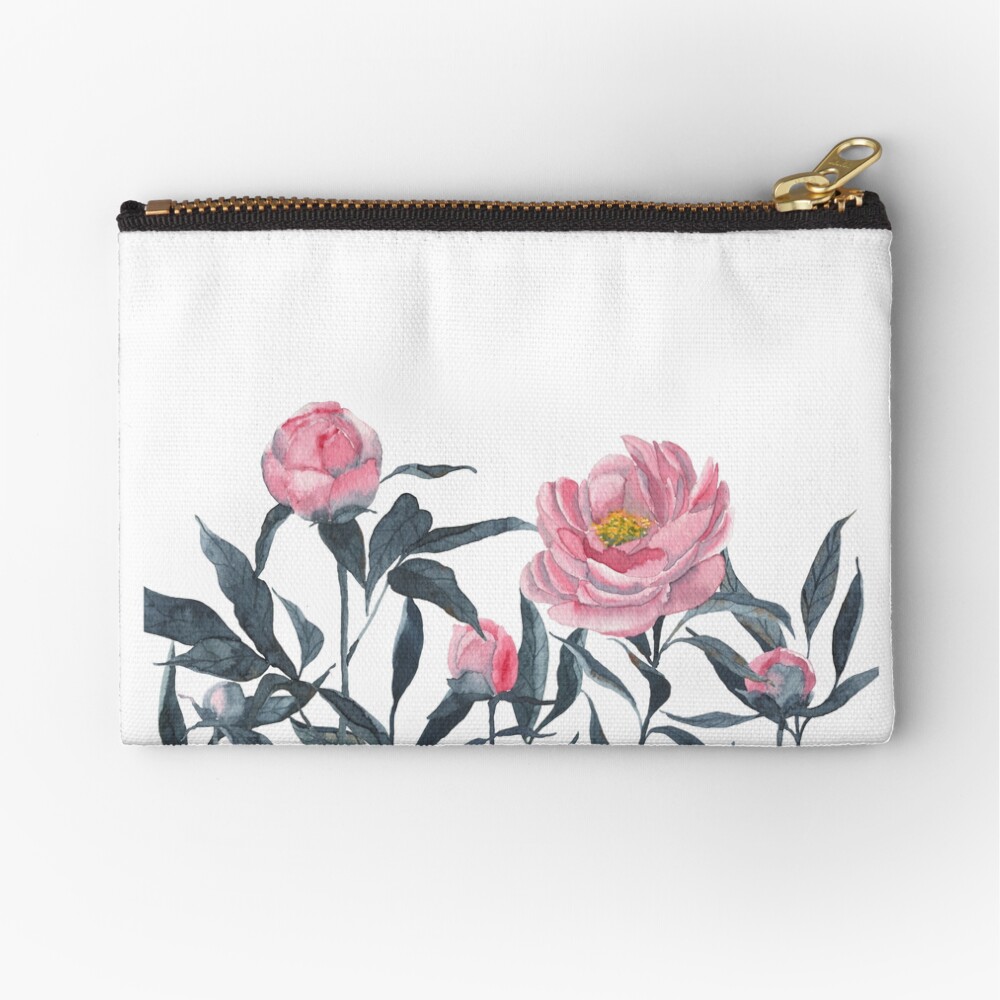 Blooming peonies Täschchen
